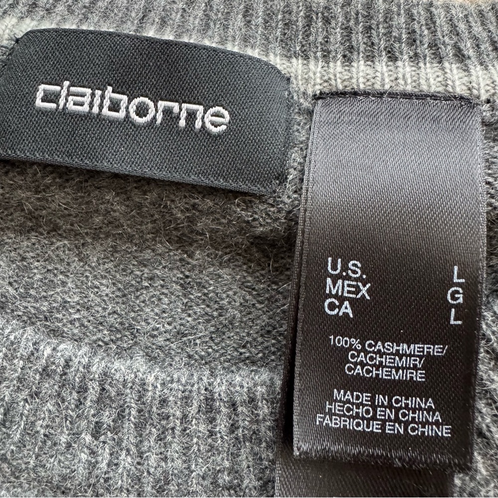 100% Cashmere argyle sweater. Worn only a few times